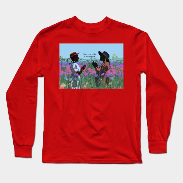 You and Me Us Never Part Sisters Play Long Sleeve T-Shirt by satitue